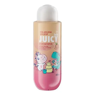 Juicy lab детский гель для душа душистый персик 400 мл