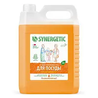 Synergetic гель для мытья посуды сочный апельсин 5 л
