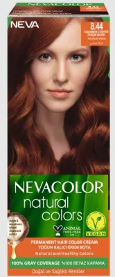 Nevacolor Natural Colors стойкая крем краска для волос 8.44 корица медь 