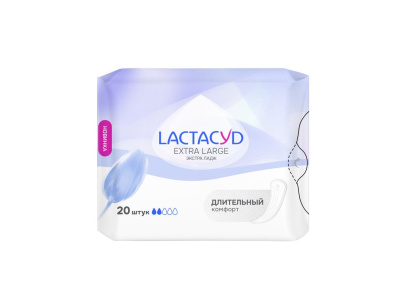 Lactacyd прокладки ежедневные extra large 20 шт 