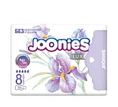 Joonies прокладки гигиенические женские ночные 8 шт
