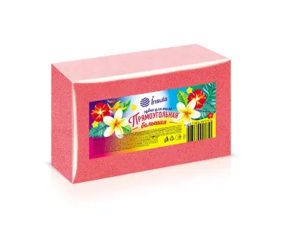 Insula губка для тела прямоугольная большая 