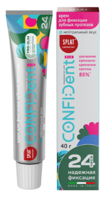 SPLAT CONFIDENT FIX крем для протезов нейтральный вкус 40 г 