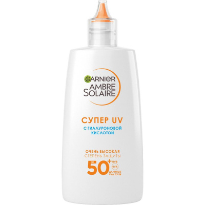 Garnier Ambre Solaire солнцезащитный флюид для лица с гиалуроновой кислотой spf 50 40 мл 