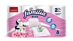 Familia Plus туалетная бумага весенний цвет двухслойная 8 шт