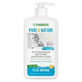 Synergetic натуральный гипоаллергенный детский шампунь гель для волос и тела 0+ без слез 500 мл