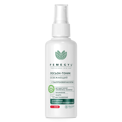 FEMEGYL освежающий лосьон тоник с гиалуроновой кислотой 100 мл 