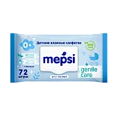 Mepsi влажные детские салфетки gentle care с клапаном 72 шт