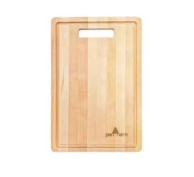 Pattern доска разделочная с желобом 30 х20 х 0.8 см берёза 