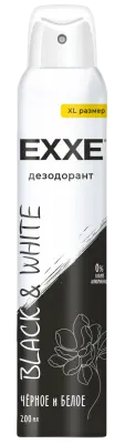 Exxe женский дезодорант черное и белое black & white 200 мл xl размер 