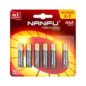 Nanfu Батарейка щелочная (5+1шт.)