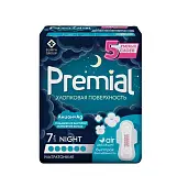 Premial прокладки женские гигиенические с крылышками хлопковая поверхность 7 шт