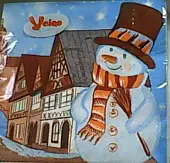 ВЕЙРО Салфетки 3-слойные с рисунком ЗИМНИЙ ГОРОД, 20 листов