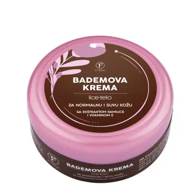 Fitogal крем для лица и тела с миндальным маслом, экстрактом ромашки и витамином E 110мл 