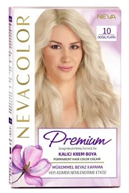 Nevacolor Е стойкая крем краска для волос 10 NATURAL PLATINUM натуральная платина
