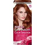 Garnier Color Sensation стойкая крем краска для волос оттенок 6.45 янтарный темно рыжий