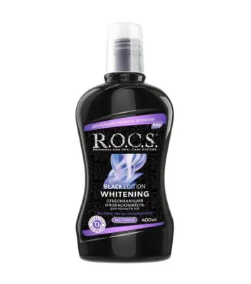 ROCS ополаскиватель для полости рта отбеливающий Black 250мл 