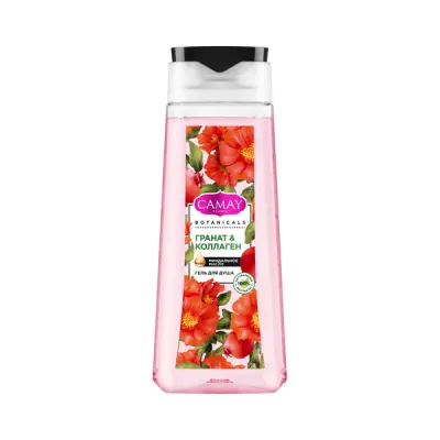 Camay гель для душа цветы граната с натуральными экстрактами и маслами без парабенов 250 мл 