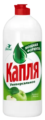 КАПЛЯ средство для мытья посуды сода эффект яблоко 850 г 