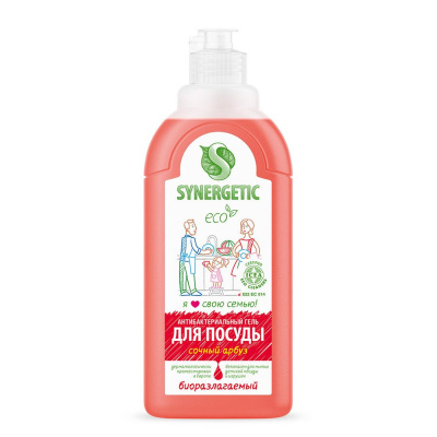 Synergetic гель для мытья посуды сочный арбуз 0,5 л 
