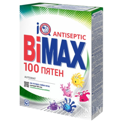 BiMax 100 пятен автомат стиральный  порошок 400 гг 