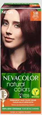 Nevacolor Natural Colors стойкая крем краска для волос 5.66 вино красное дерево 