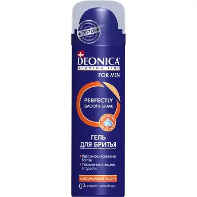 Deonica for men гель для бритья максимальная защита 200 мл 