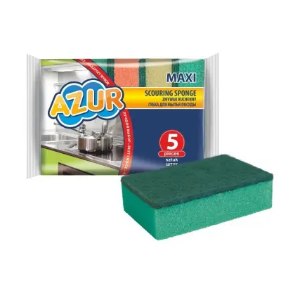 York губки для посуды макси 5 шт azur 