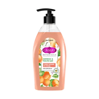 Camay гель для душа абрикос и масло ши 750 мл 