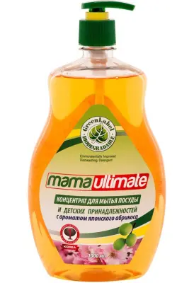 Mama конц гель для посуды и дет принадл японский абрикос 1л 