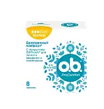 O.B. тампоны procomfort нормал 8 шт стикер johnson & johnson