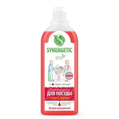 Synergetic гель для мытья посуды сочный гранат 1 л 