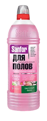 Sanfor для полов ультра блеск цветочный фреш 1 л