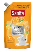 Sanita гель для мытья посуды мандарин и белый чай 900 г дой пак
