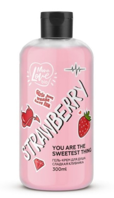MonoLove Bio гель-крем для душа Strawberry 300мл 