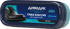 Дивидик губка для гладкой кожи классик чёрная