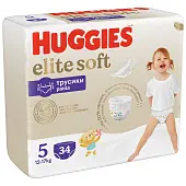 Huggies Soft подгузники трусики 12-17 кг 5 размер 34 шт