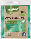 Qualita салфетки вискозные eco life 3 шт