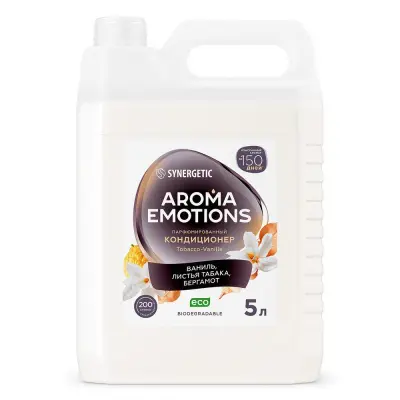 Synergetic кондиционер для белья концентрированный табак ваниль 5 л 