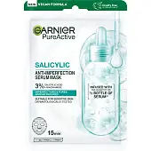 Garnier тканевая маска для лица против несовершенств salicylic