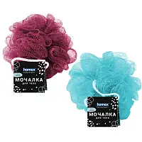 Homex мочалка для тела из нейлона очень нежная шар 30 гр одноцветный d 100 мм шильда хэддер