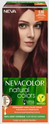 Nevacolor Natural Colors стойкая крем краска для волос 6.66 магическое красное дерево 