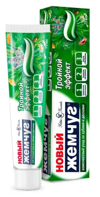 Новый Жемчуг зубная паста тройной эффект 75 мл 