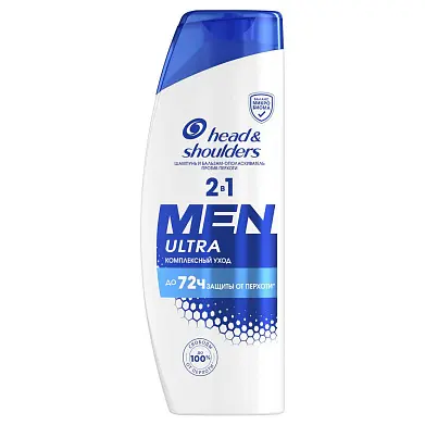 Head&Shoulders шампунь и бальзам ополаскиватель против перхоти 2 в1 комплексный уход 360 мл