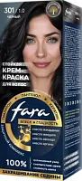 Fara nc new стойкая крем краска для волос 301/1.0  черный