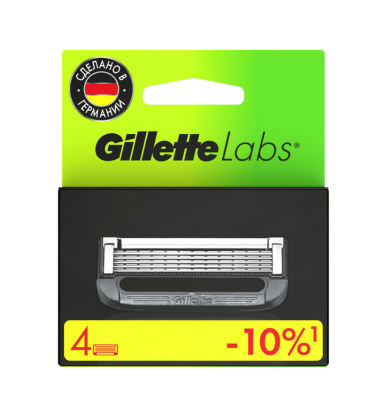 Gillette кассеты labs 4 шт 