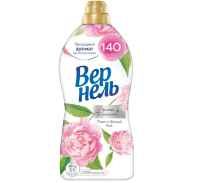 Вернель арома пион белый чай кондиционер для белья 1,74 л 
