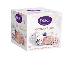 Duru подарочный набор hydro pure мыло 106 г сакура+ мочалка