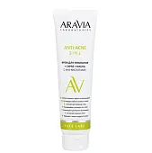 Aravia Laboratories крем для умывания скраб маска с кислотами 3 1 100 мл