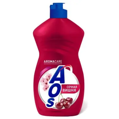 AOS средство для мытья посуды сочная вишня 450 мл new 